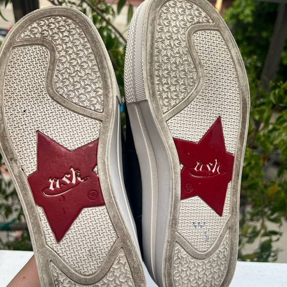 Ash Black and White Slip-On Sneakers with Platform Sole Women's Size 6 Black - Picture 9 of 16